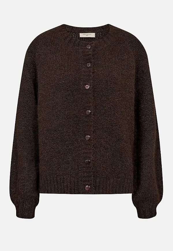Stickad, mjuk cardigan