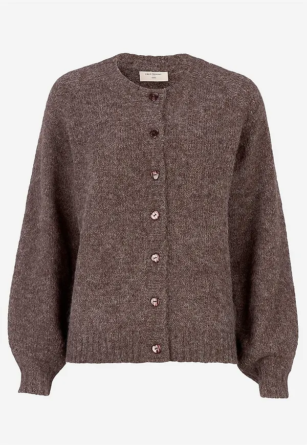 Stickad, mjuk cardigan