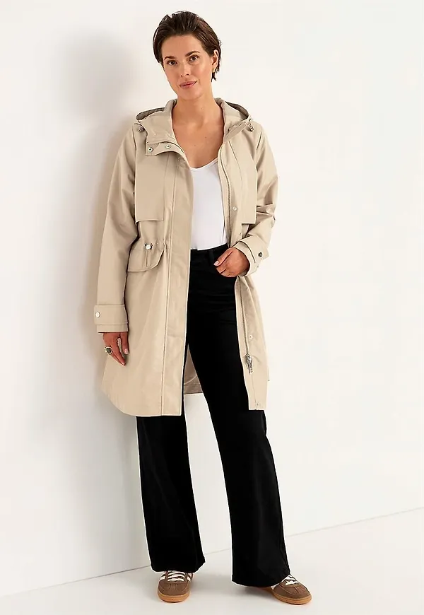 Stilren, fodrad parkas