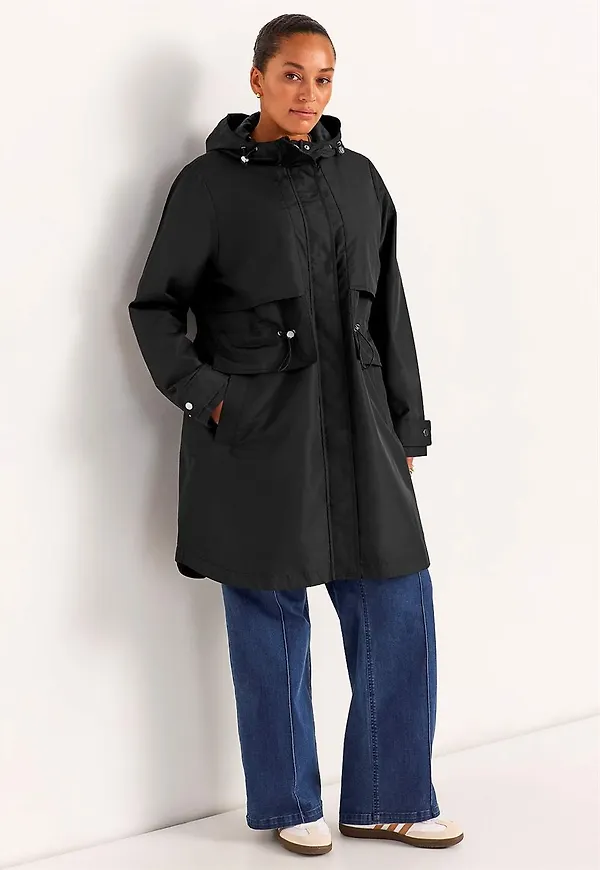 Stilren, fodrad parkas