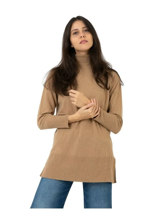 Stimm Turtlenecks Beige, Dam