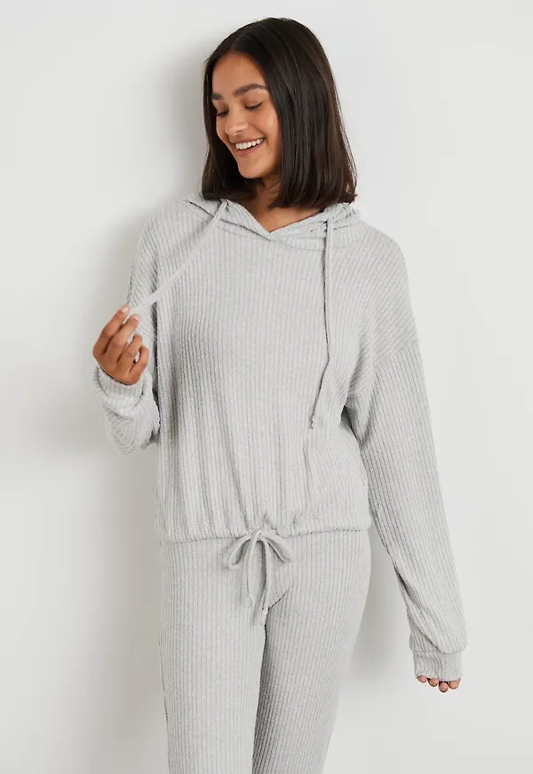 Stina rib hoodie