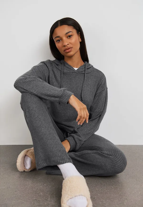 Stina rib hoodie