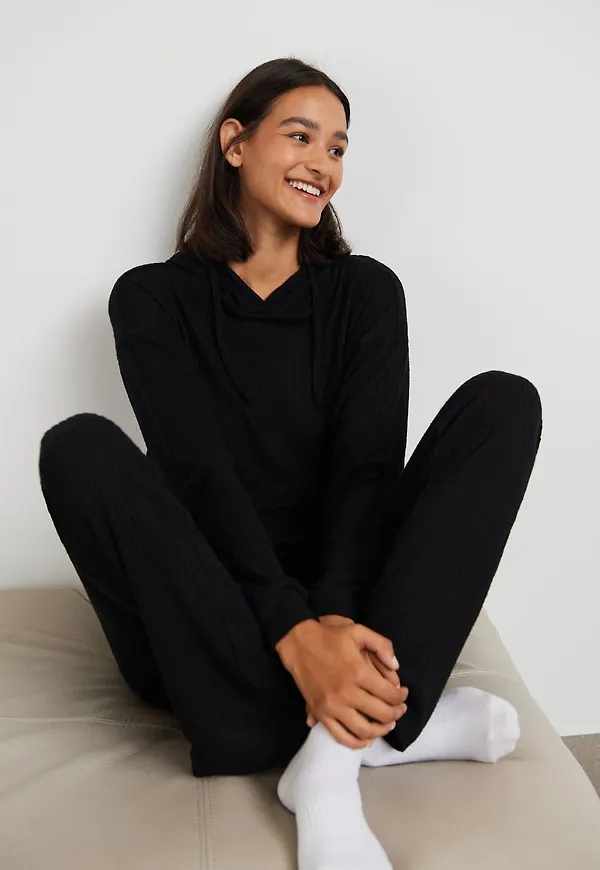 Stina rib hoodie