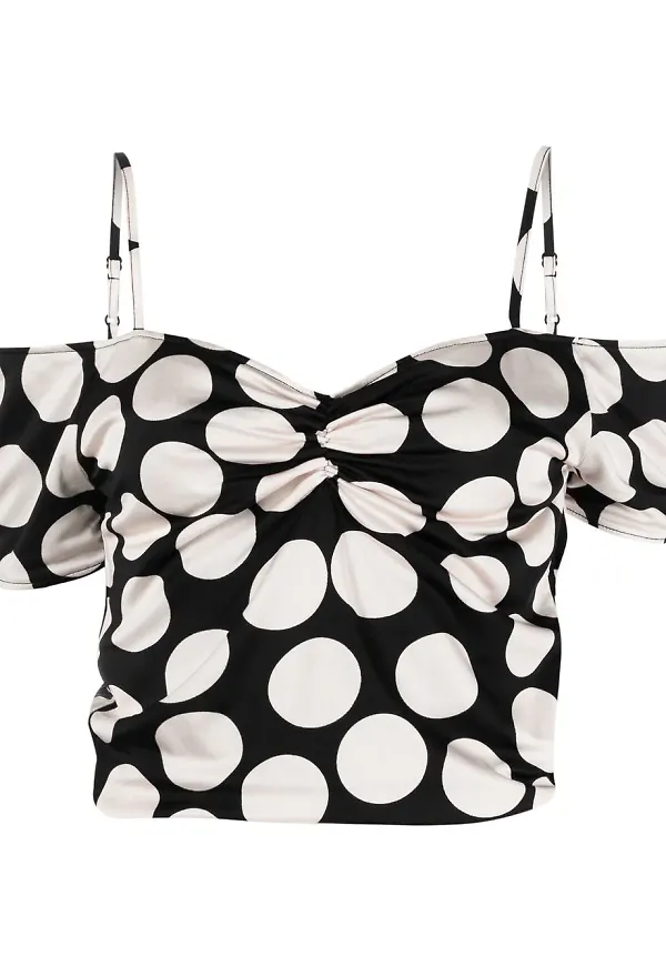 Stine Goya Escarleta prickig croptop - Vit