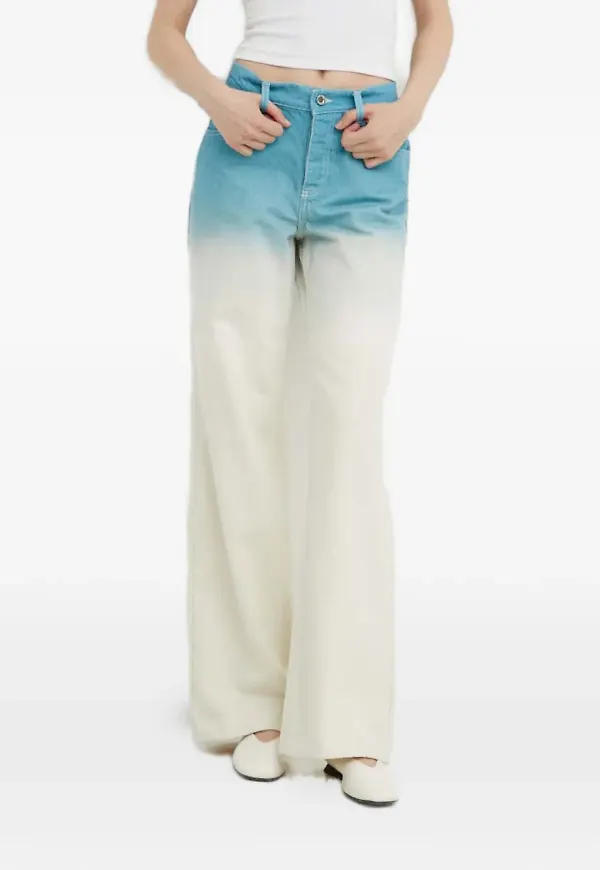 Stine Goya Joelle doppfärgade jeans - Blå