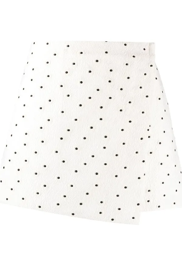 Stine Goya Turnsol daisy minikjol - Vit