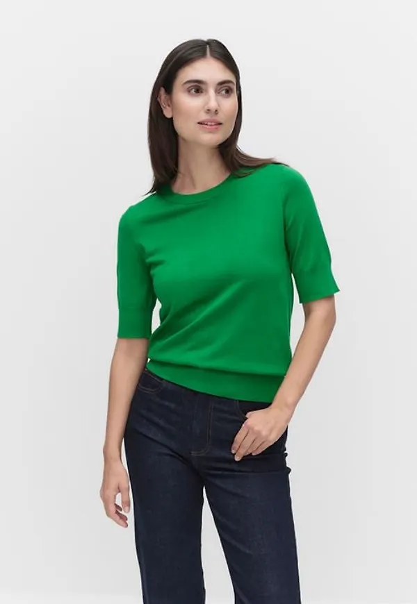 Stockh lm Alicia knitted tee Toppar GREEN Dam XS