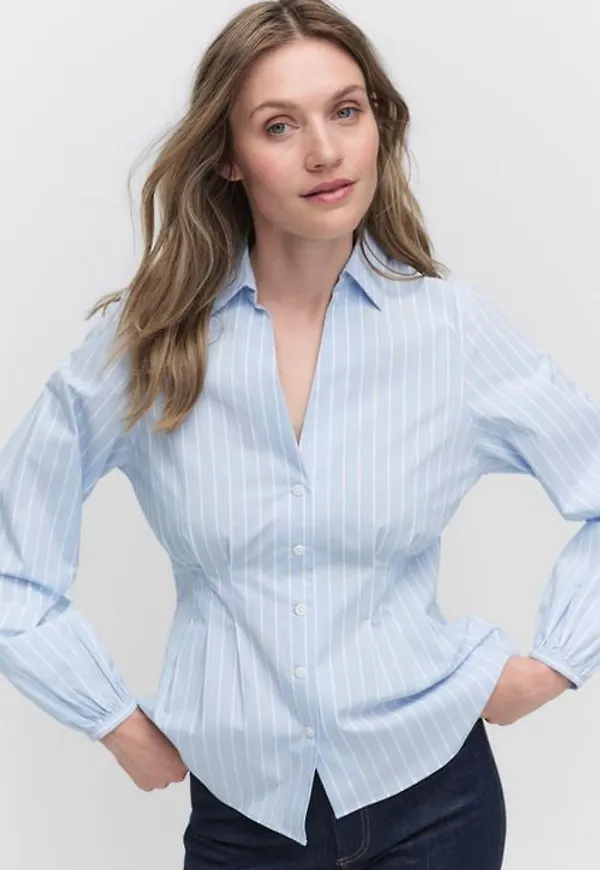 Stockh lm Celia blouse Blusar BLUE STRIPE Dam M