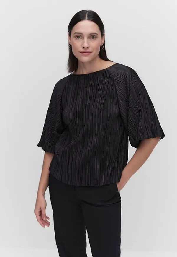 MQ Marqet Stockh lm Charlotte Top Toppar Black Dam S