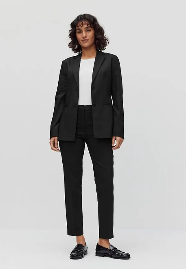 MQ Marqet Stockh lm Desi Trousers Kostymbyxor Black Dam 46