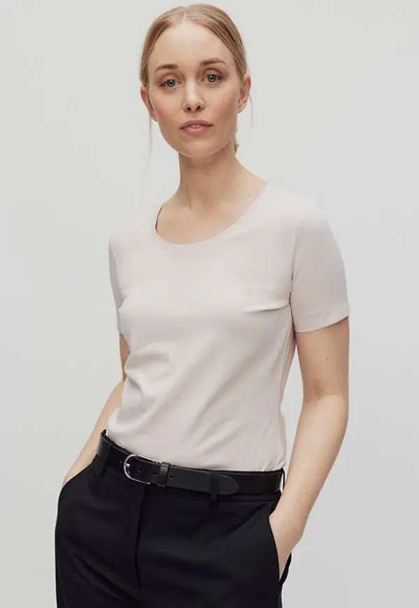 MQ Marqet Stockh lm Ella Top T-shirts Hushed Violet Dam XL