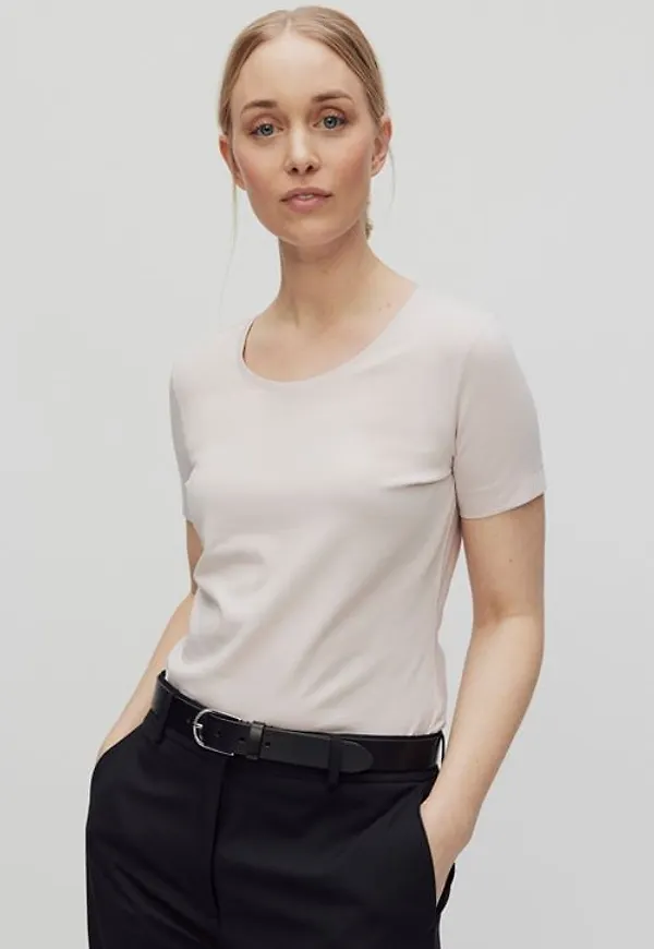 MQ Marqet Stockh lm Ella Top T-shirts Hushed Violet Dam XS