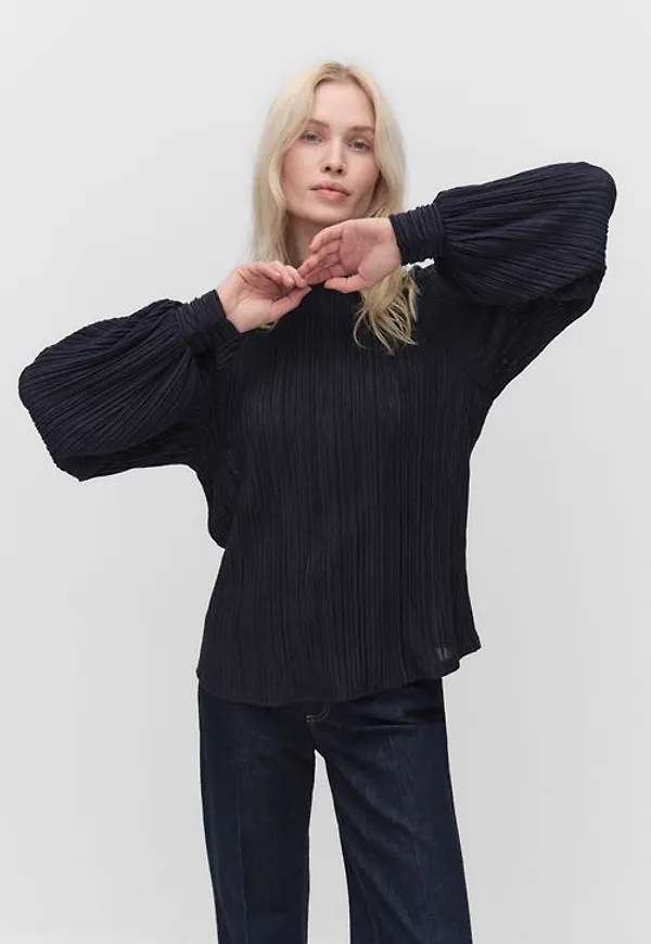 MQ Marqet Stockh lm Estrid Top Toppar Navy Dam XS