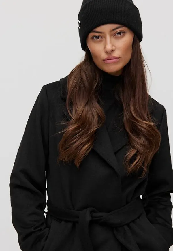MQ Marqet Stockh lm Sheila Cashmere Beanie Mössor Black Dam One