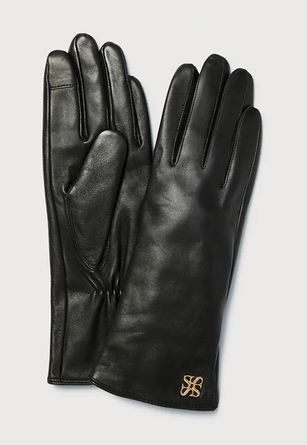 Stockh lm Signature leather glove Accessoarer BLACK Dam M