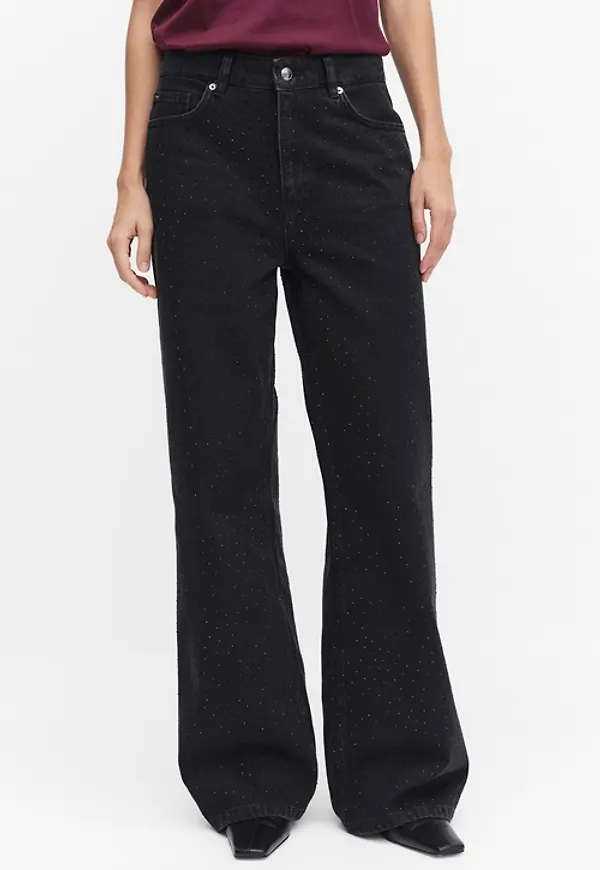 Stockh lm Studio Avery Denim Trousers Straight Jeans Washed Black Dam 40 MQ Marqet