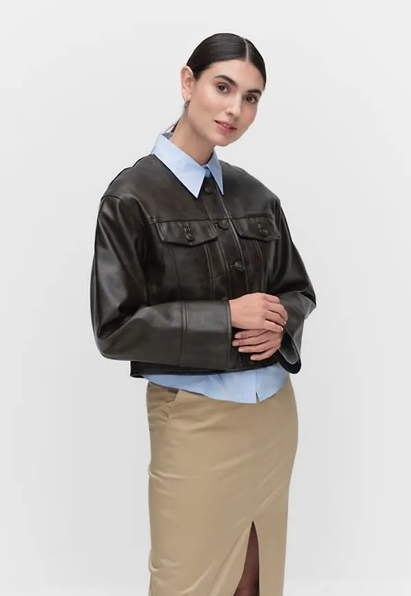 Stockh lm Studio Blake jacket Ytterplagg BROWN Dam XS