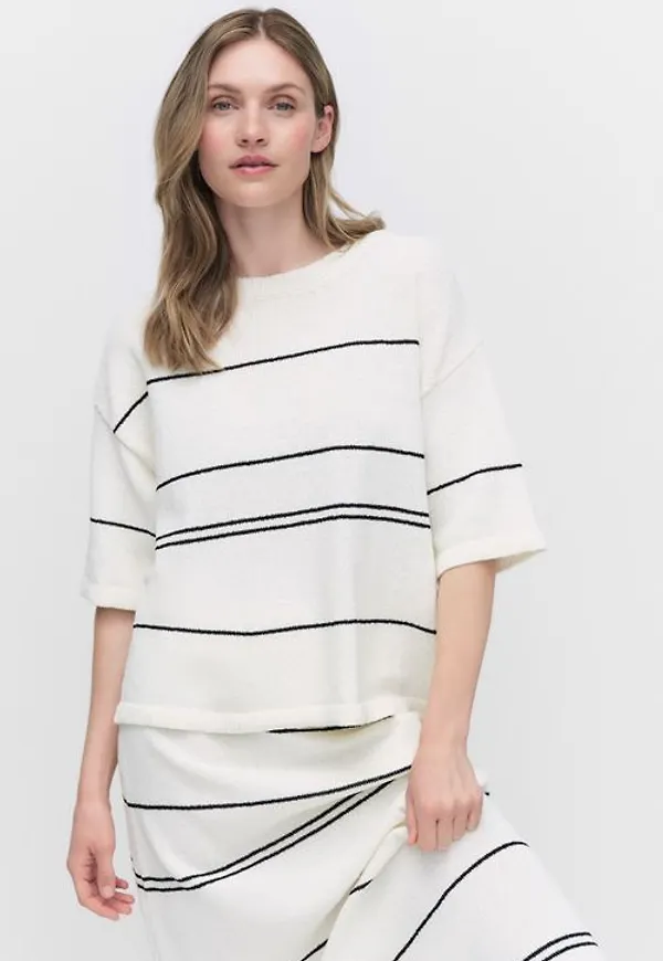 Stockh lm Studio Gia knitted tee Toppar STRIPE Dam XS
