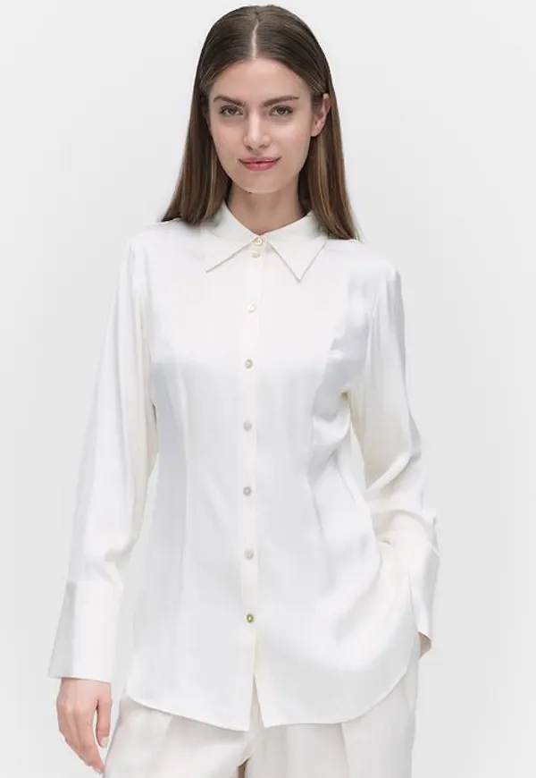 MQ Marqet Stockh lm Studio Haley Blouse Blusar Offwhite Dam XS