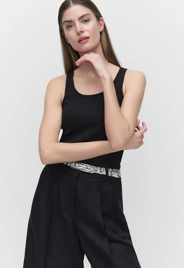 Stockh lm Studio Safira Top Linne Black Dam S MQ Marqet