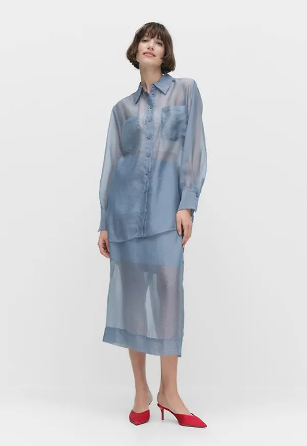 Stockh lm Studio Saga skirt Kjolar BLUE Dam XS