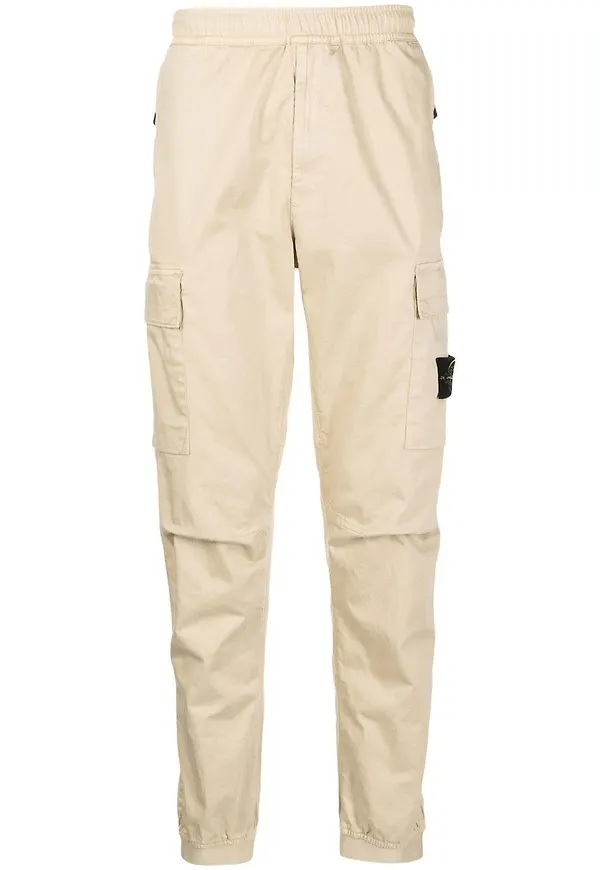 Stone Island avsmalnade cargobyxor - Gul