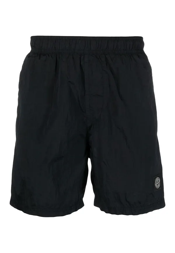 Stone Island badbyxor med logotypmärke - Blå