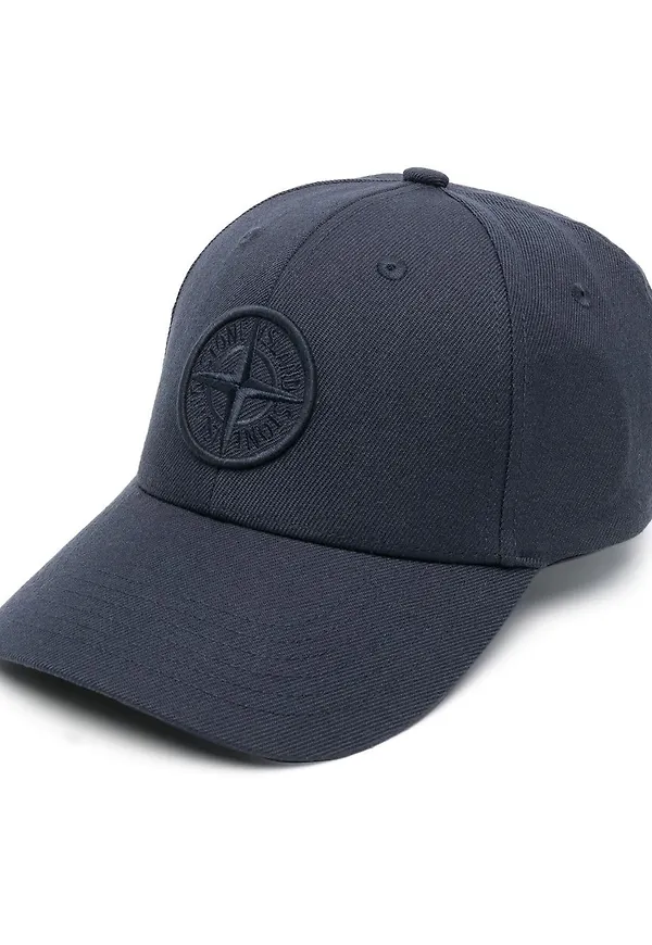 Stone Island basebollkeps med kompass - Blå