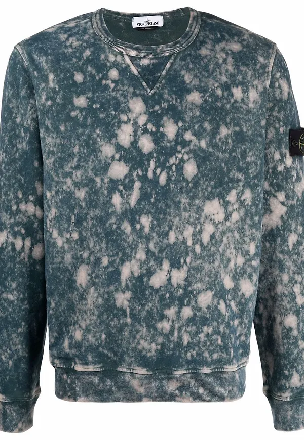 Stone Island batikmönstrad tröja - Blå
