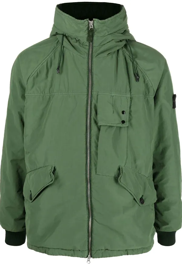 Stone Island bomberjacka i utility-modell - Grön