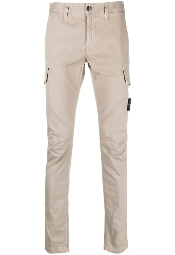 Stone Island cargobyxor i stretch - Neutral