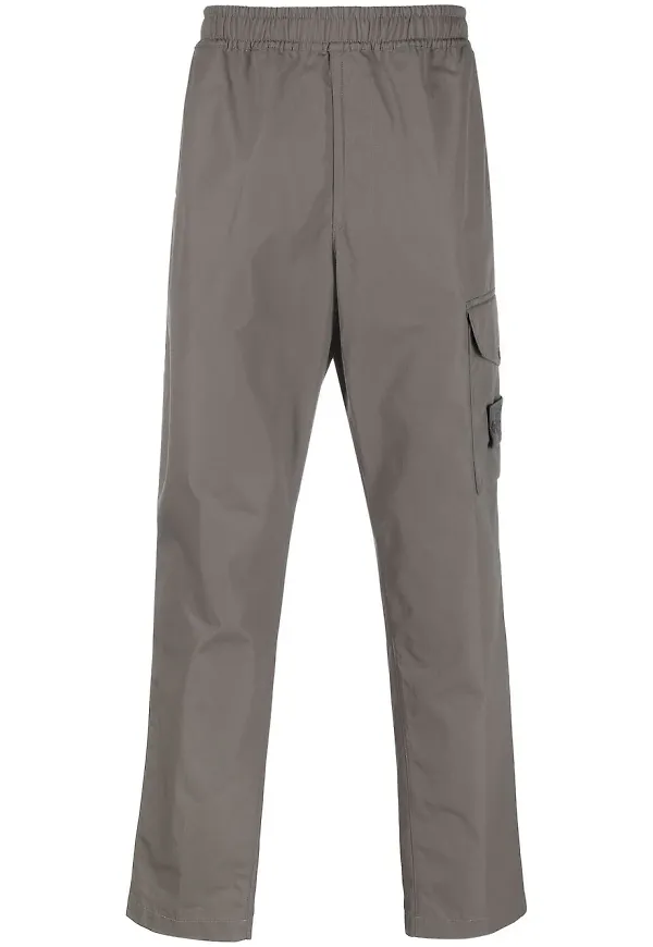 Stone Island cargobyxor med kompassmärke - Grå
