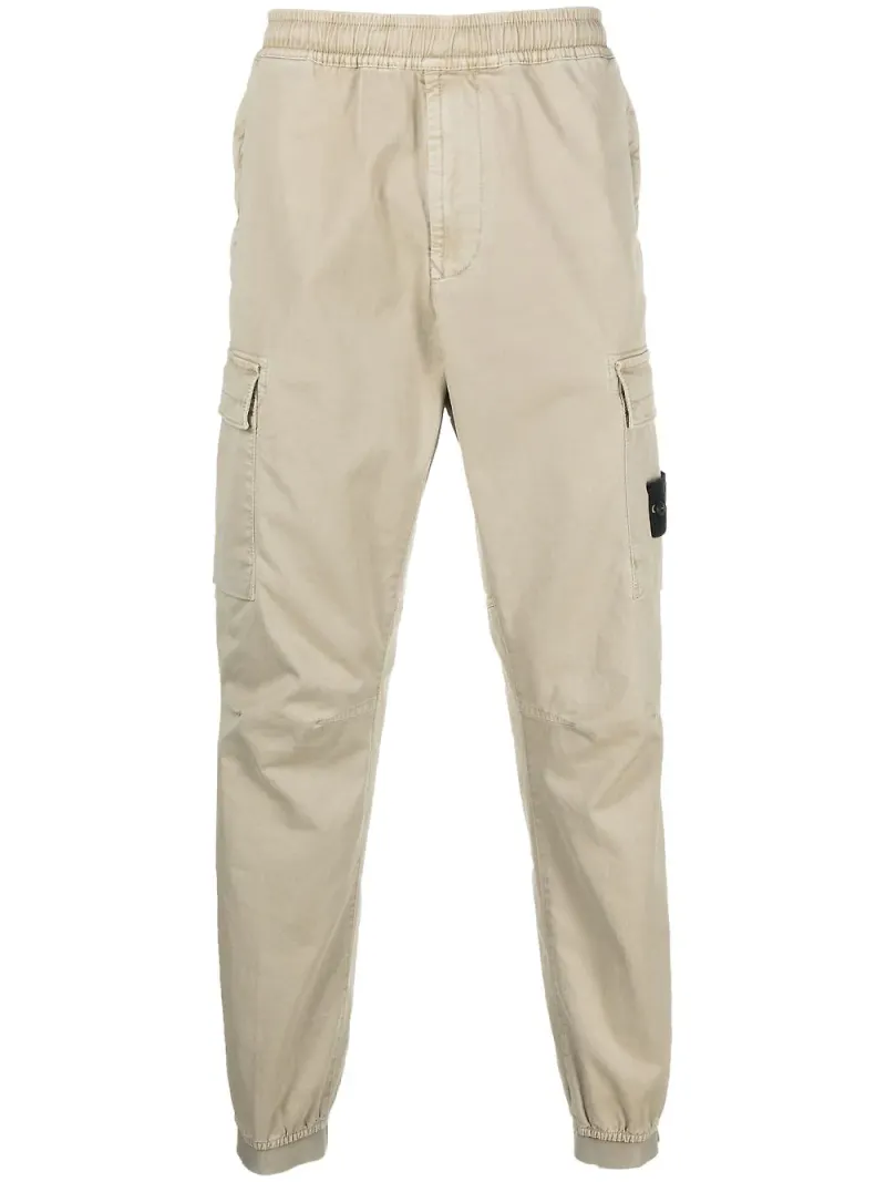 Stone Island cargobyxor med kompassmärke - Neutral