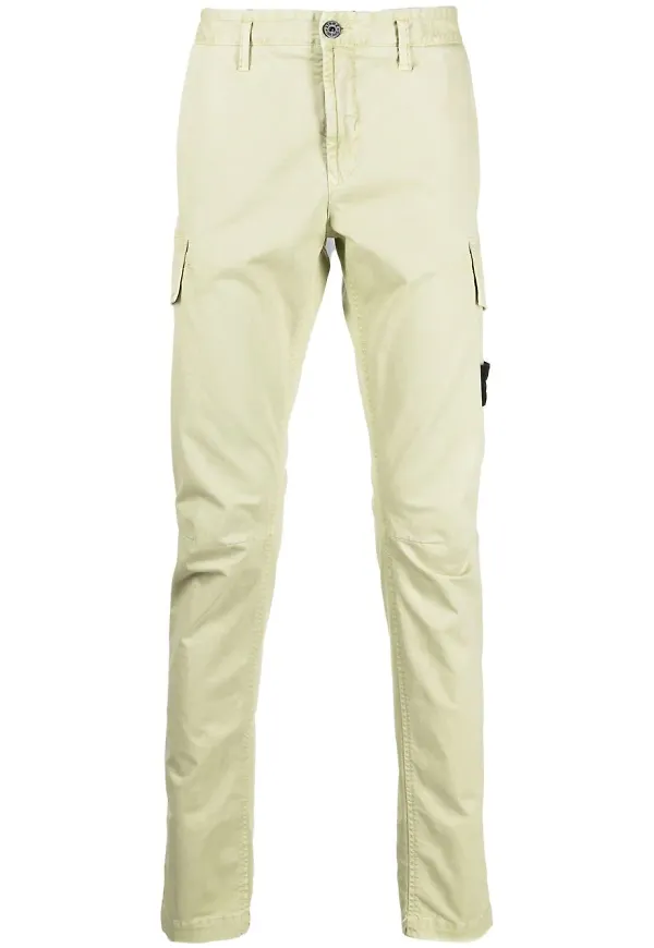 Stone Island cargobyxor med raka ben - Grön