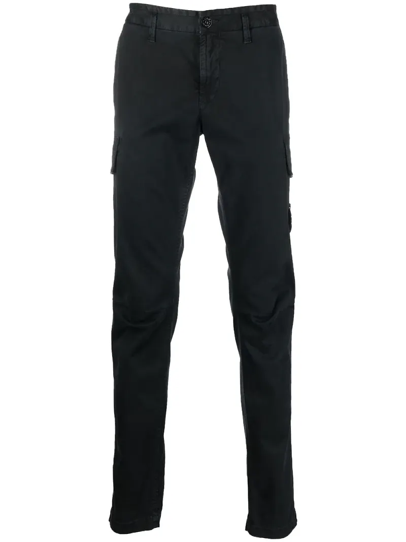Stone Island cargobyxor med smal passform - Svart