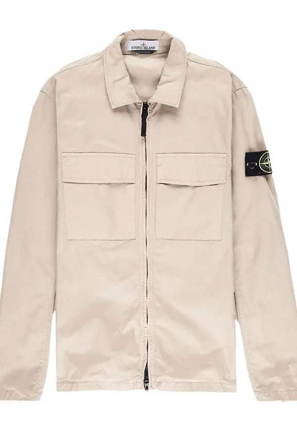 Stone Island cargojacka med logotypmärke - Grå