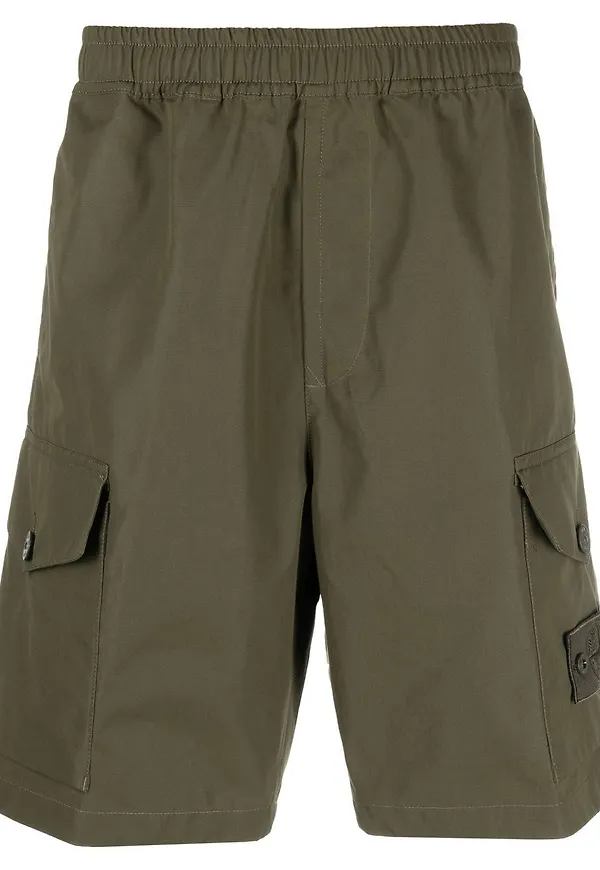 Stone Island cargoshorts - Grön