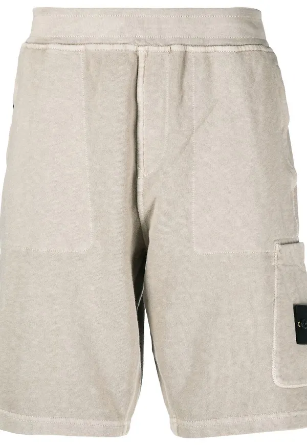 Stone Island cargoshorts med kompass - Neutral