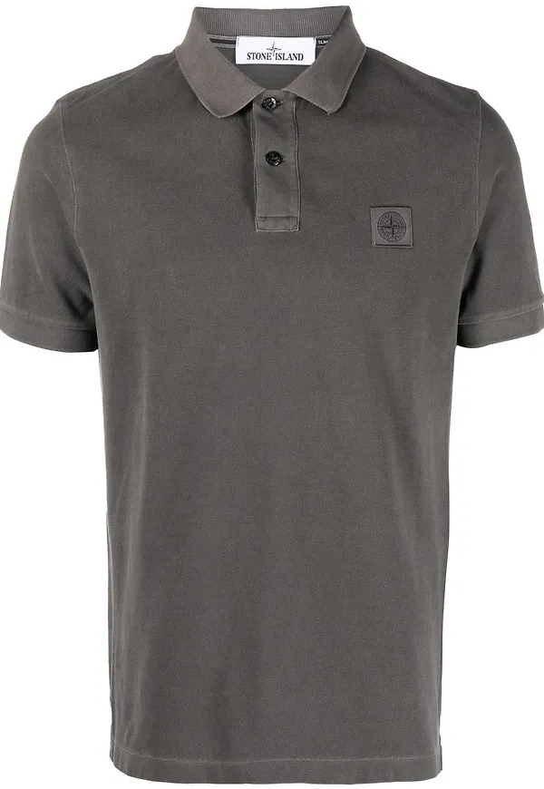Stone Island Compass-logo polo shirt - Grå