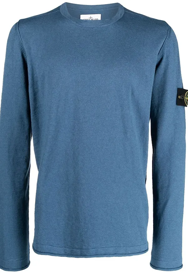 Stone Island Compass patch sweatshirt - Blå