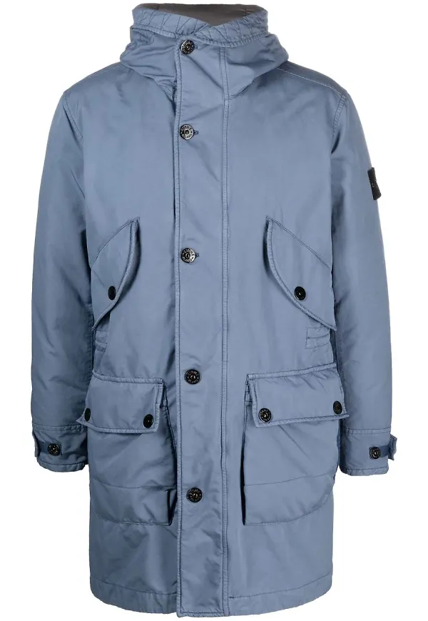 Stone Island David-TC vadderad jacka - Blå