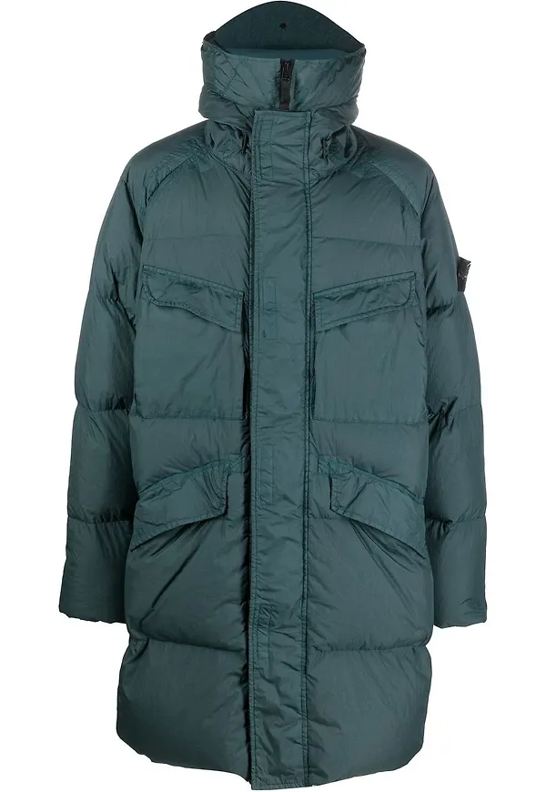 Stone Island dunjacka med kompass - Blå