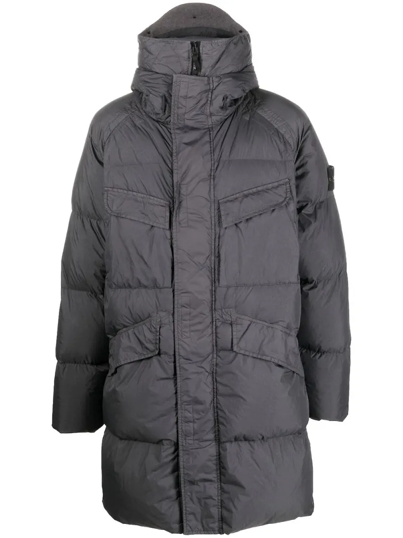 Stone Island dunjacka med kompass - Grå