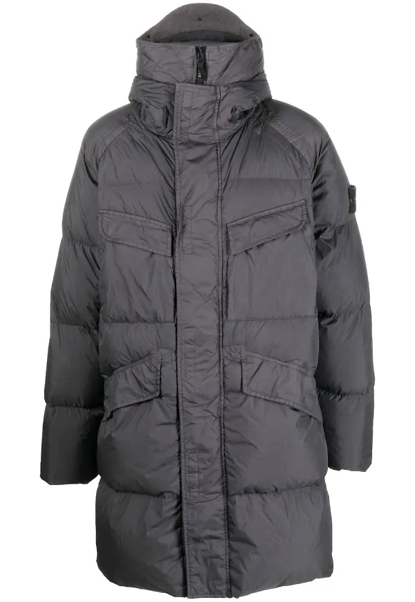 Stone Island dunjacka med kompass - Grå