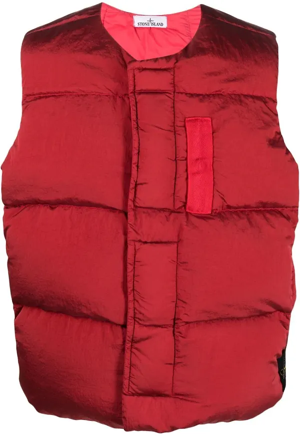 Stone Island ECONYL® Regenerated dunväst - Röd