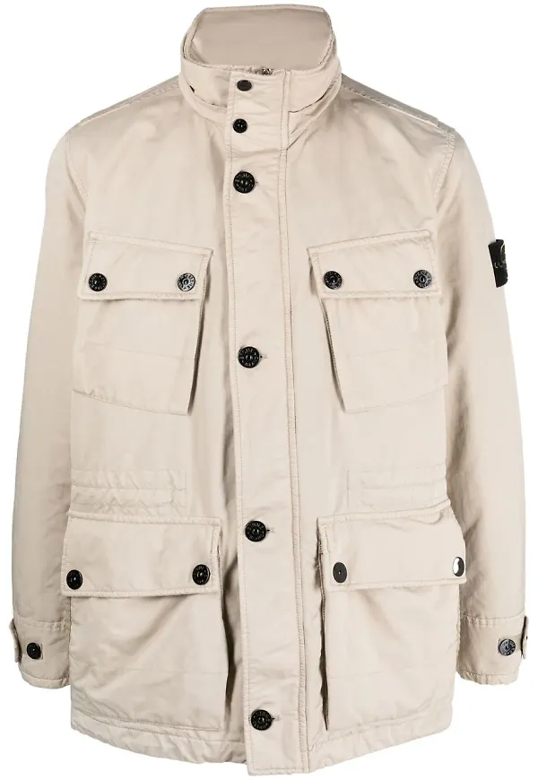 Stone Island fältjacka med kompass - Neutral