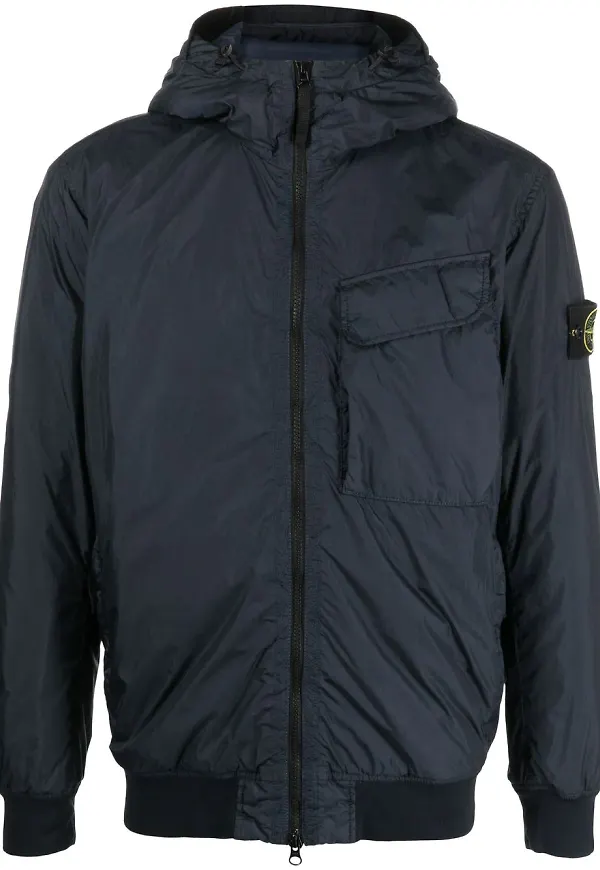 Stone Island jacka med dragkedja - Blå
