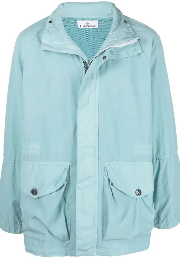 Stone Island jacka med dragkedja - Blå