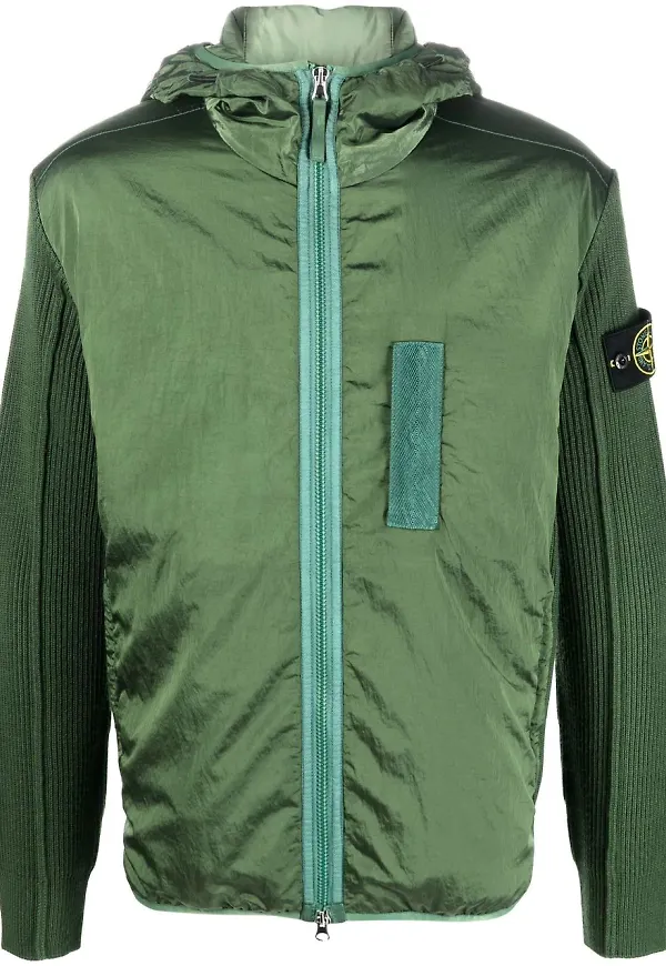 Stone Island jacka med dragkedja - Grön